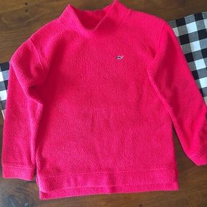 Girls Vineyard Vines Funnel Neck Fleece - L